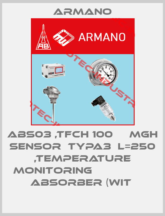 ABS03 ,TFCH 100     MGH SENSOR  TYPA3  L=250 ,TEMPERATURE MONITORING                   ABSORBER (WIT -big
