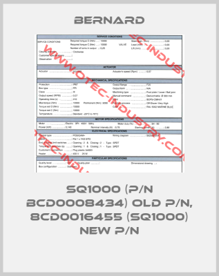 SQ1000 (P/N BCD0008434) old P/N, 8CD0016455 (SQ1000) new P/N-big
