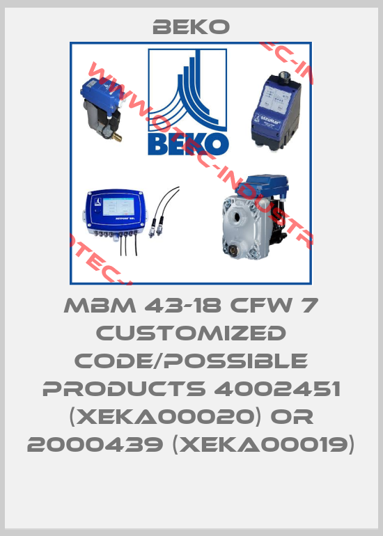 MBM 43-18 CFW 7 customized code/possible products 4002451 (XEKA00020) or 2000439 (XEKA00019)-big
