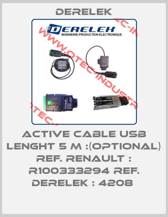ACTIVE CABLE USB LENGHT 5 M :(OPTIONAL) REF. RENAULT : R100333294 REF. DERELEK : 4208 -big