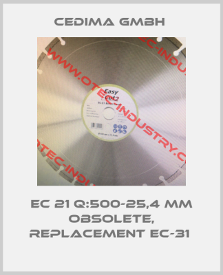 EC 21 Q:500-25,4 MM obsolete, replacement EC-31 -big