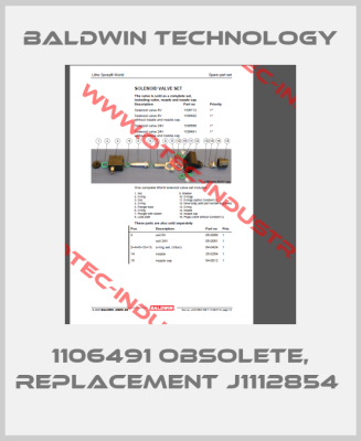 1106491 obsolete, replacement J1112854 -big