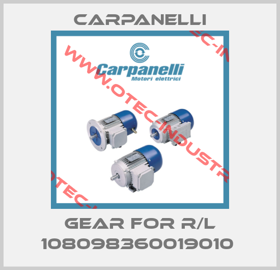 Gear for R/L 108098360019010 -big