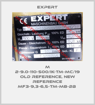 M 2-9.0-110-500/IK-TM-MC/19 old reference, new reference MF3-9,3-6,5-TM-M8-2B -big