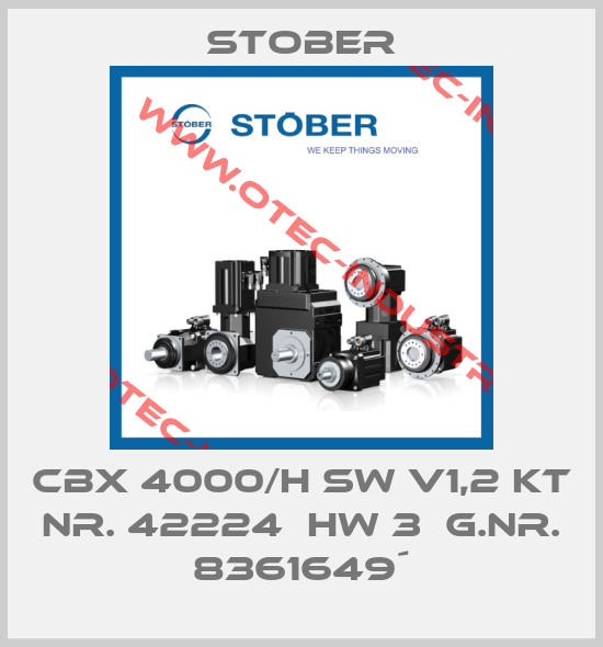 CBX 4000/H SW V1,2 KT NR. 42224  HW 3  G.NR. 8361649´-big