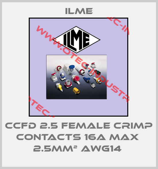 CCFD 2.5 FEMALE CRIMP CONTACTS 16A MAX  2.5MM² AWG14 -big