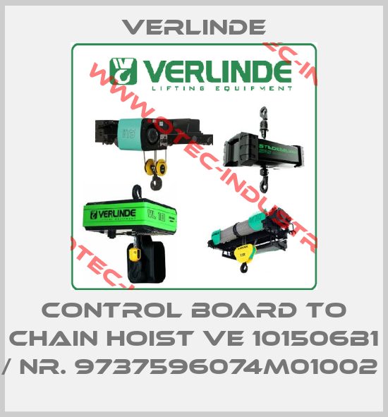 CONTROL BOARD TO CHAIN HOIST VE 101506B1 / NR. 9737596074M01002 -big