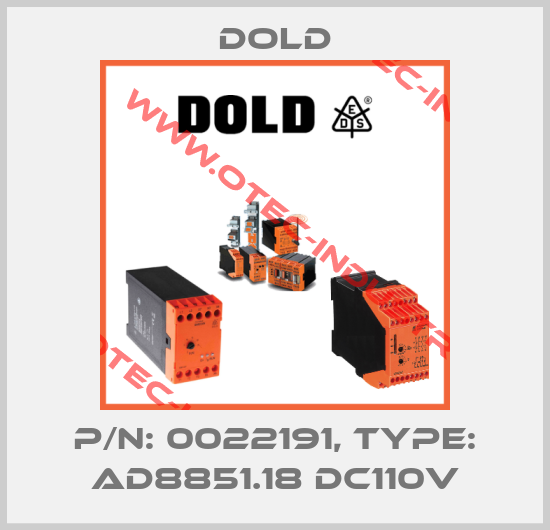 p/n: 0022191, Type: AD8851.18 DC110V-big