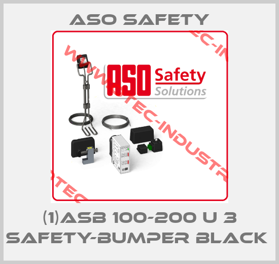 (1)ASB 100-200 U 3 SAFETY-BUMPER BLACK -big