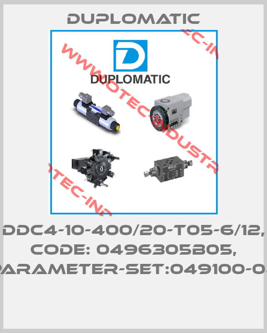 DDC4-10-400/20-T05-6/12, CODE: 0496305B05, PARAMETER-SET:049100-04 -big