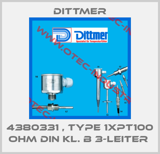 4380331 , type 1xPT100 Ohm DIN Kl. B 3-Leiter -big