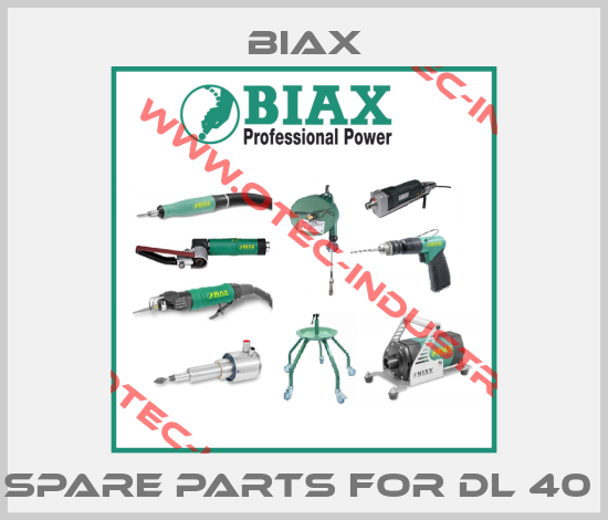 Spare Parts For DL 40 -big