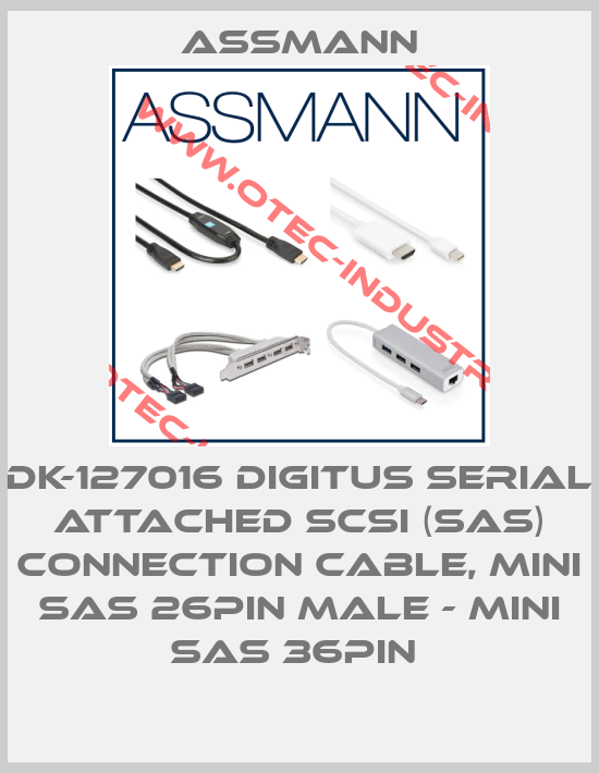 DK-127016 DIGITUS SERIAL ATTACHED SCSI (SAS) CONNECTION CABLE, MINI SAS 26PIN MALE - MINI SAS 36PIN -big