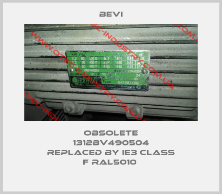 Obsolete 1312BV490504 replaced by IE3 class F RAL5010 -big