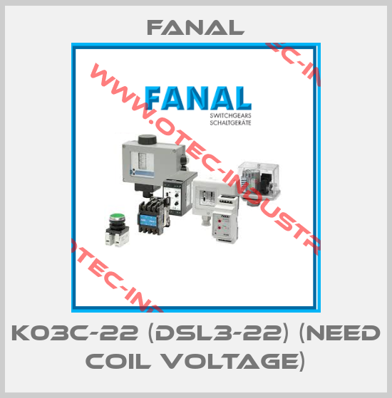 K03C-22 (DSL3-22) (need Coil voltage)-big