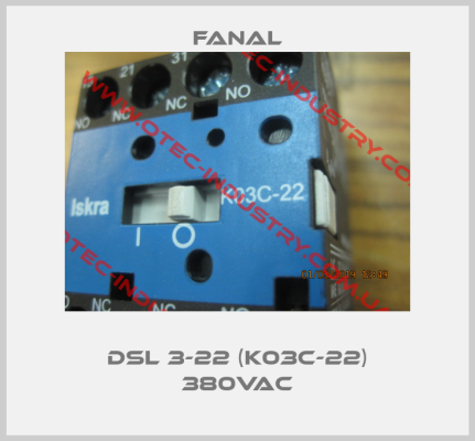 DSL 3-22 (K03C-22) 380VAC-big