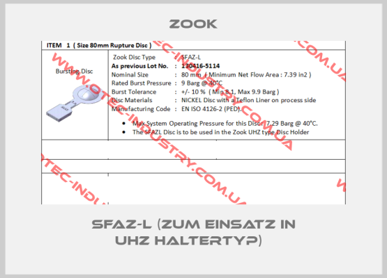  SFAZ-L (Zum Einsatz in UHZ Haltertyp)  -big
