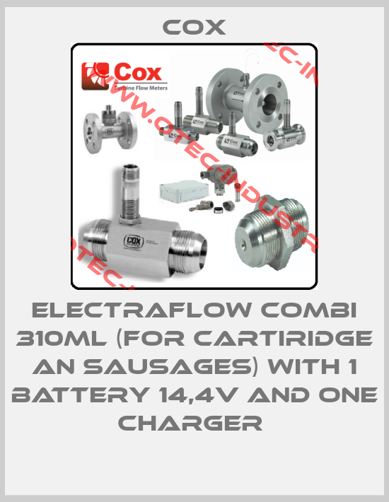 ELECTRAFLOW COMBI 310ML (FOR CARTIRIDGE AN SAUSAGES) WITH 1 BATTERY 14,4V AND ONE CHARGER -big