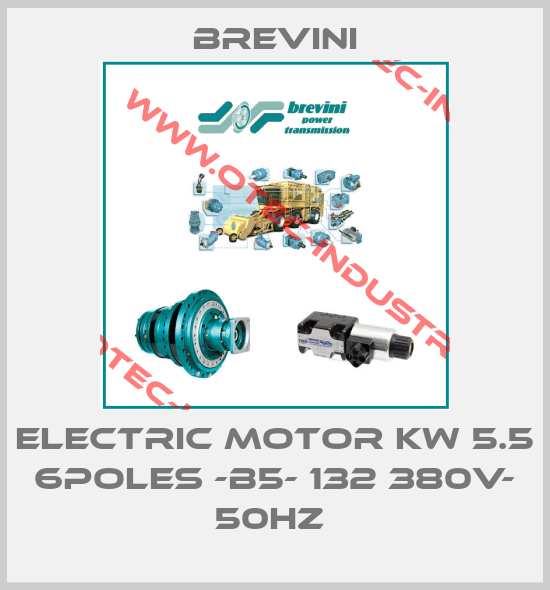 ELECTRIC MOTOR KW 5.5 6POLES -B5- 132 380V- 50HZ -big