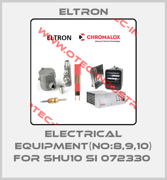 Electrical equipment(NO:8,9,10) for SHU10 SI 072330 -big