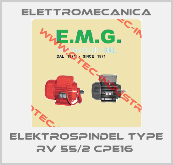 ELEKTROSPINDEL TYPE RV 55/2 CPE16 -big