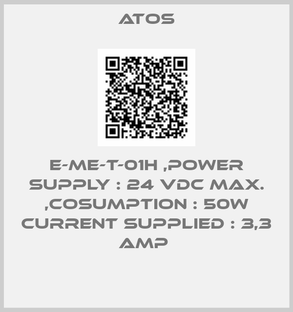 E-ME-T-01H ,POWER SUPPLY : 24 VDC MAX. ,COSUMPTION : 50W CURRENT SUPPLIED : 3,3 AMP -big