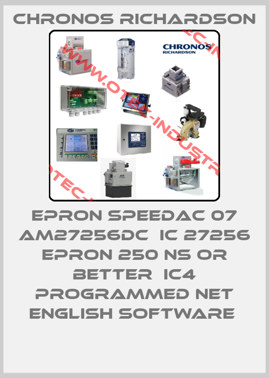 EPRON SPEEDAC 07 AM27256DC  IC 27256 EPRON 250 NS OR BETTER  IC4 PROGRAMMED NET ENGLISH SOFTWARE -big