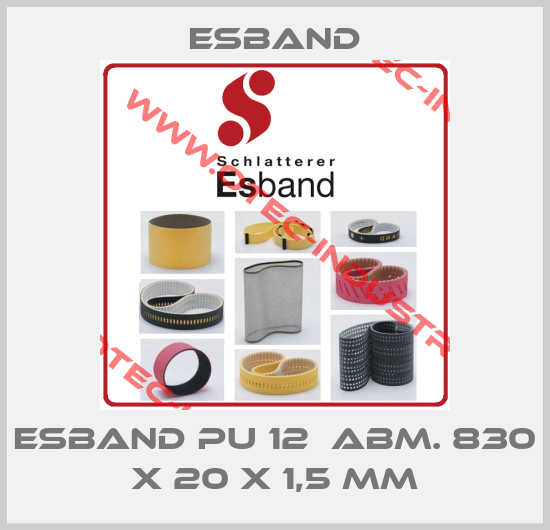 ESBAND PU 12  ABM. 830 X 20 X 1,5 MM-big