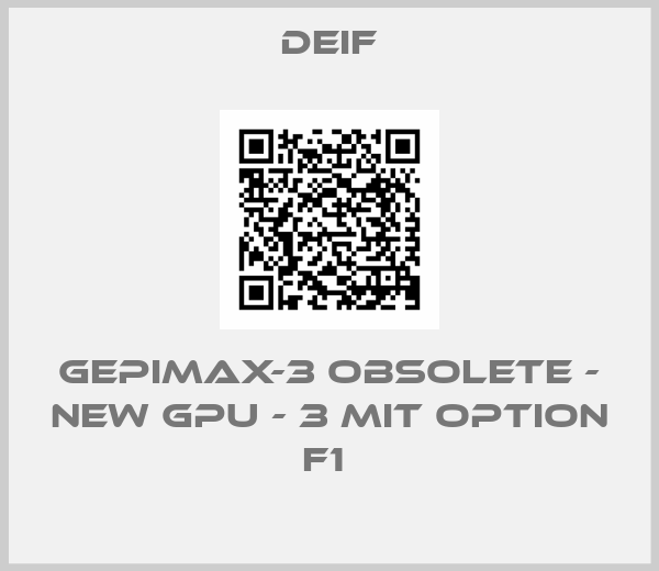 GEPIMAX-3 OBSOLETE - NEW GPU - 3 MIT OPTION F1 -big