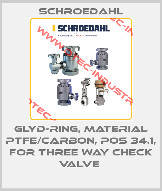 GLYD-RING, MATERIAL PTFE/CARBON, POS 34.1, FOR THREE WAY CHECK VALVE -big