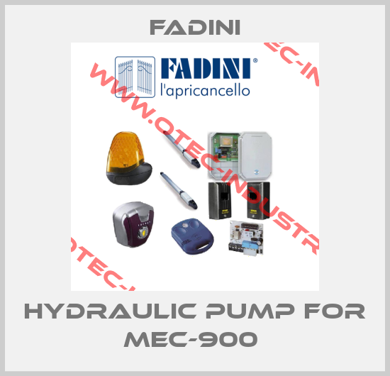 HYDRAULIC PUMP FOR MEC-900 -big