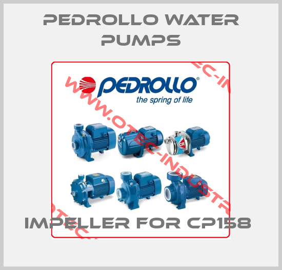 Impeller for CP158 -big