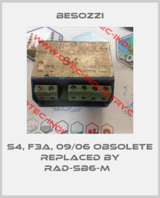 S4, F3A, 09/06 obsolete  replaced by RAD-SB6-M  -big