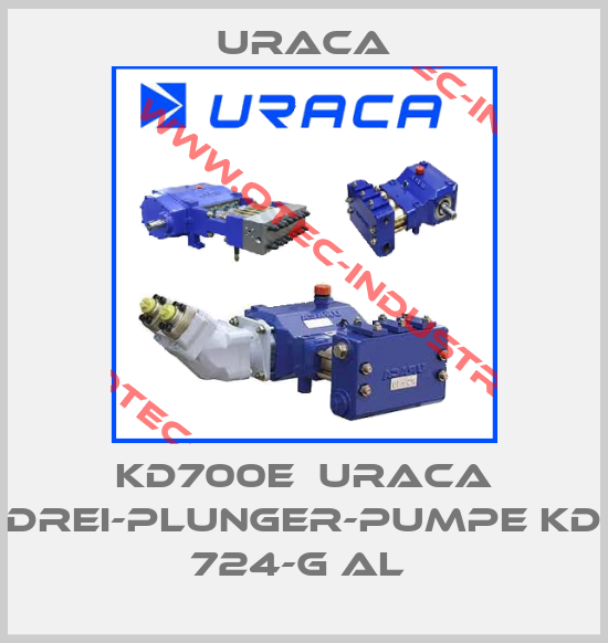 KD700E  URACA DREI-PLUNGER-PUMPE KD 724-G AL -big