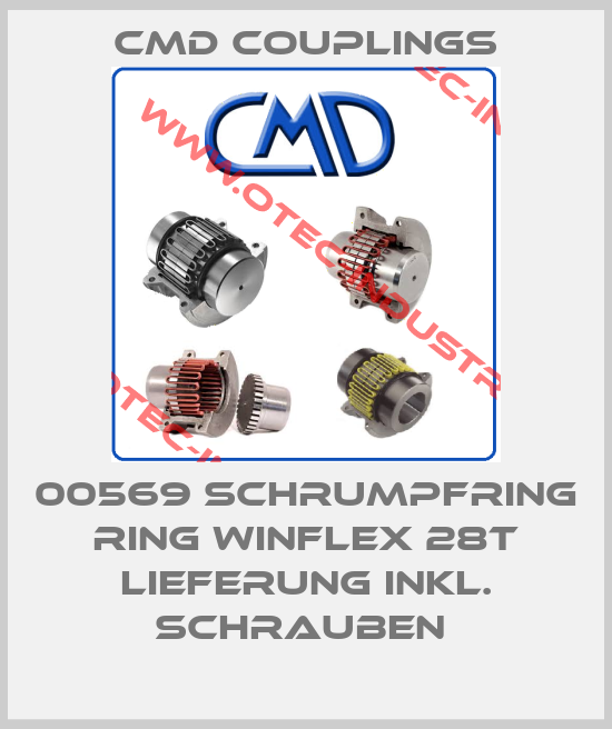 00569 SCHRUMPFRING RING WINFLEX 28T LIEFERUNG INKL. SCHRAUBEN -big
