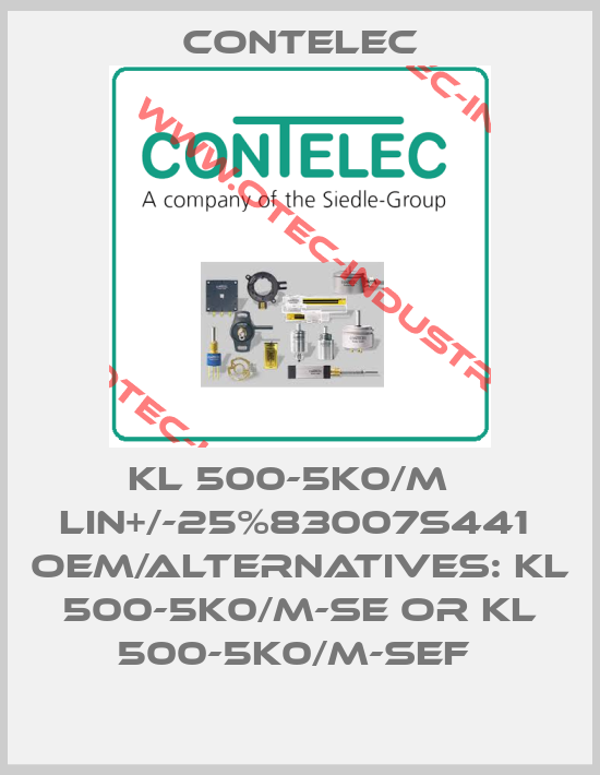 KL 500-5K0/M   LIN+/-25%83007S441  OEM/alternatives: KL 500-5K0/M-SE or KL 500-5K0/M-SEF -big
