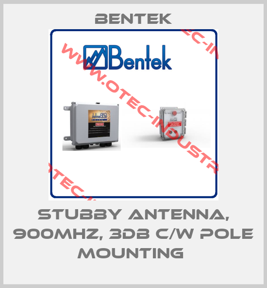 Stubby Antenna, 900MHz, 3dB c/w pole mounting -big