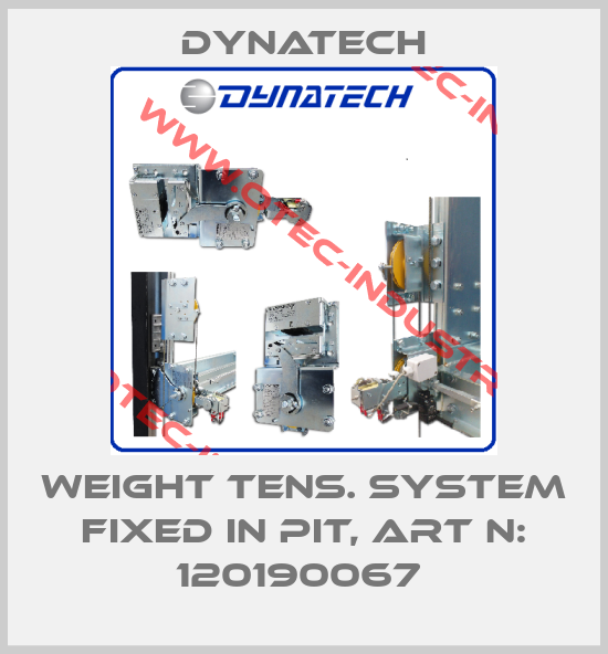 Weight tens. system fixed in pit, Art N: 120190067 -big