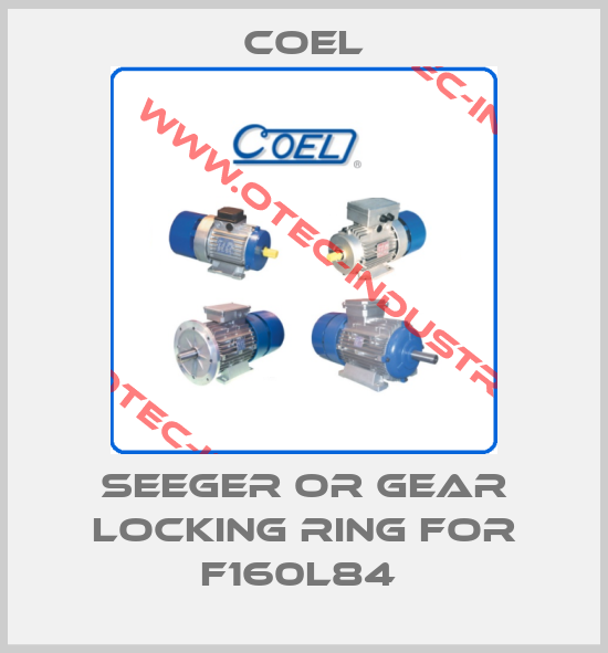 Seeger or gear locking ring for F160L84 -big