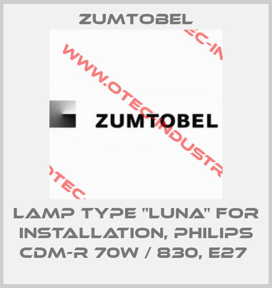 LAMP TYPE "LUNA" FOR INSTALLATION, PHILIPS CDM-R 70W / 830, E27 -big