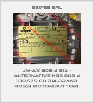 JM-AX 80B 4 B14 - alternative HB3 80B 4 330.575-60 B14 Brand  Rossi Motoriduttori -big