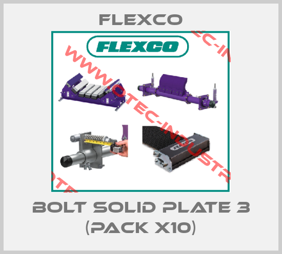 BOLT SOLID PLATE 3 (pack x10)-big