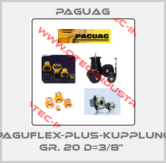 Paguflex-Plus-Kupplung Gr. 20 d=3/8” -big