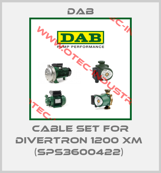 Cable Set For DIVERTRON 1200 XM  (SPS3600422) -big