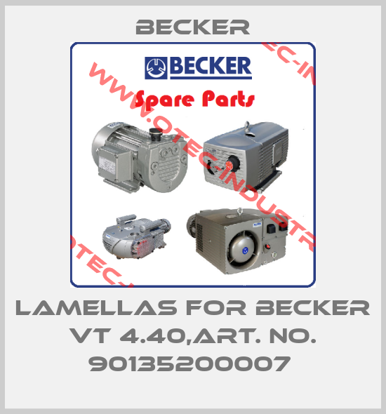 Lamellas For BECKER VT 4.40,ART. NO. 90135200007 -big