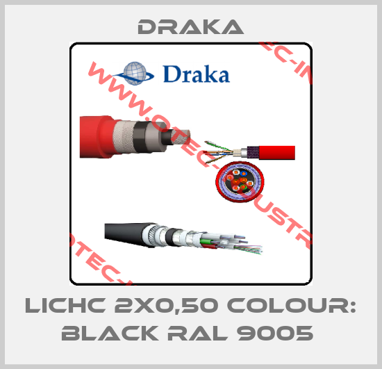 LICHC 2X0,50 COLOUR: BLACK RAL 9005 -big
