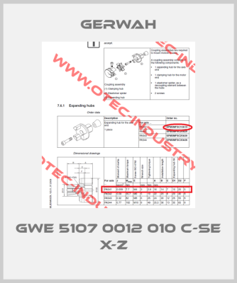 GWE 5107 0012 010 C-SE X-Z  -big