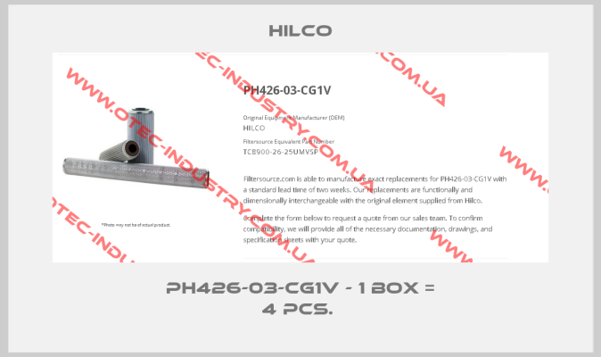 PH426-03-CG1V - 1 box = 4 pcs. -big