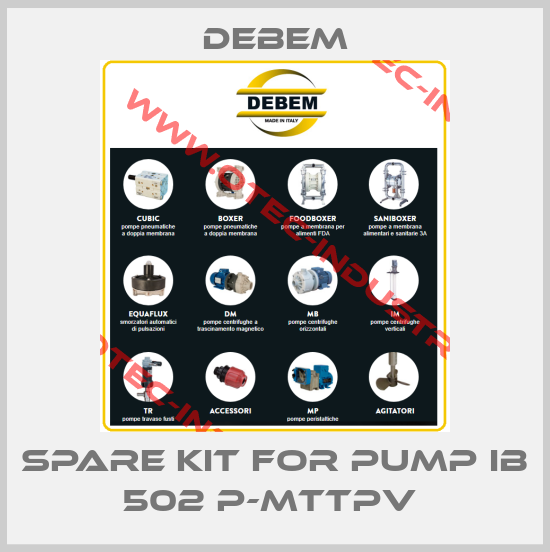 Spare Kit For Pump IB 502 P-MTTPV -big