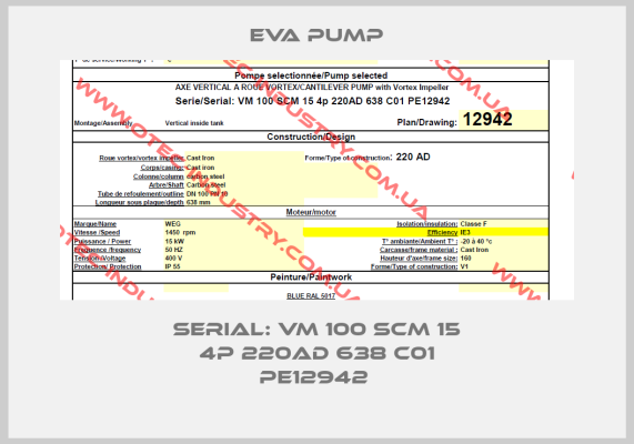Serial: VM 100 SCM 15 4p 220AD 638 C01 PE12942 -big